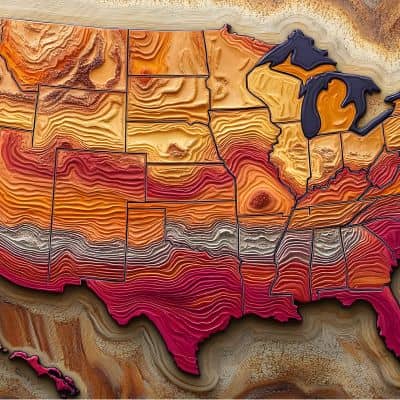 Digital topographic map showing layered elevation data, similar to the terrain models produced during a UAV survey